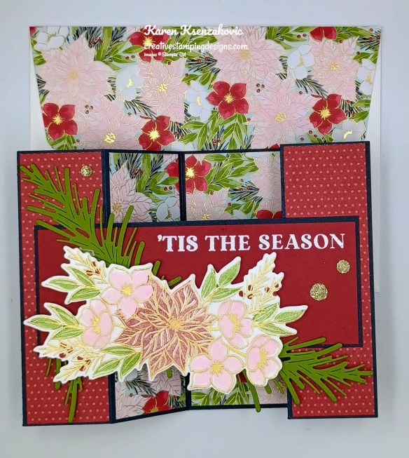 Stampin' Up! Christmas Greenery Fun Fold 7 creativestampingdesigns.com