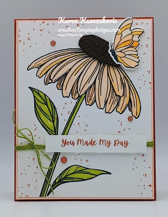 Stampin' Up! Coneflower Celebrations Thank You 2 creativestampingdesigns.com