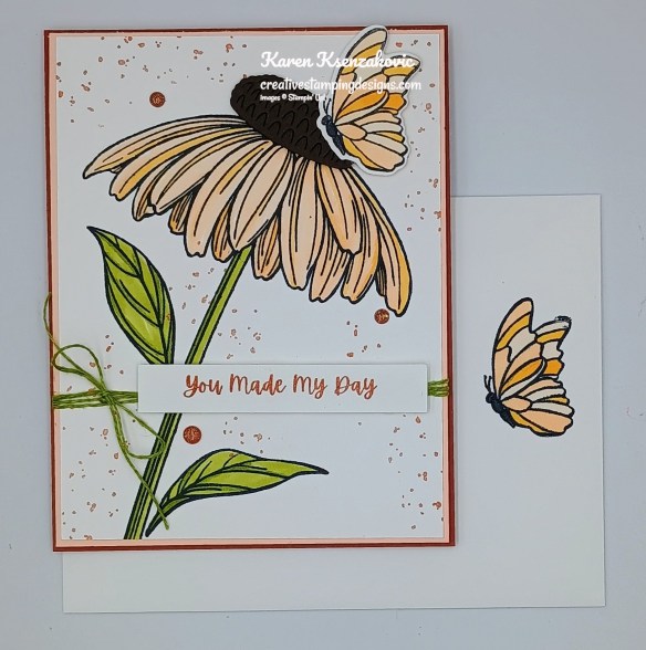 Stampin' Up! Coneflower Celebrations Thank You 6 creativestampingdesigns.com