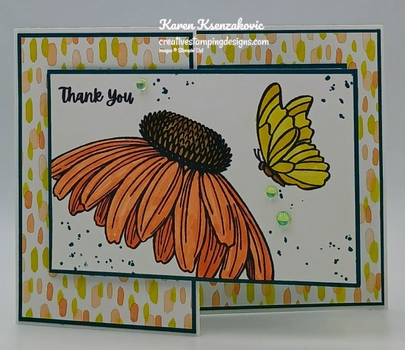 Stampin' Up! Coneflower Celebrations Fun Fold 2 creativestampingdesigns.com