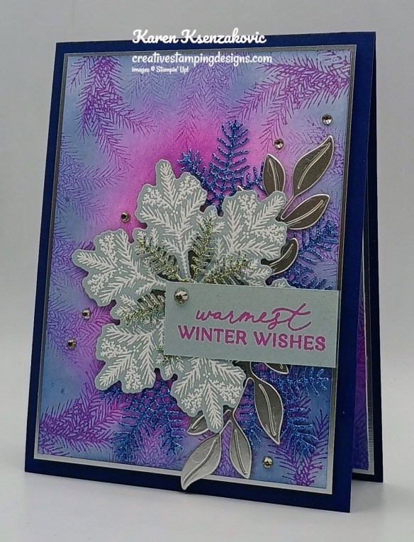 Stampin' Up! Delicate Pines In Night of Navy 4 creativestampingdesigns.com