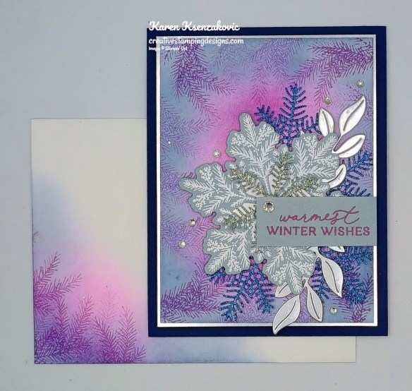 Stampin' Up! Delicate Pines In Night of Navy 6 creativestampingdesigns.com