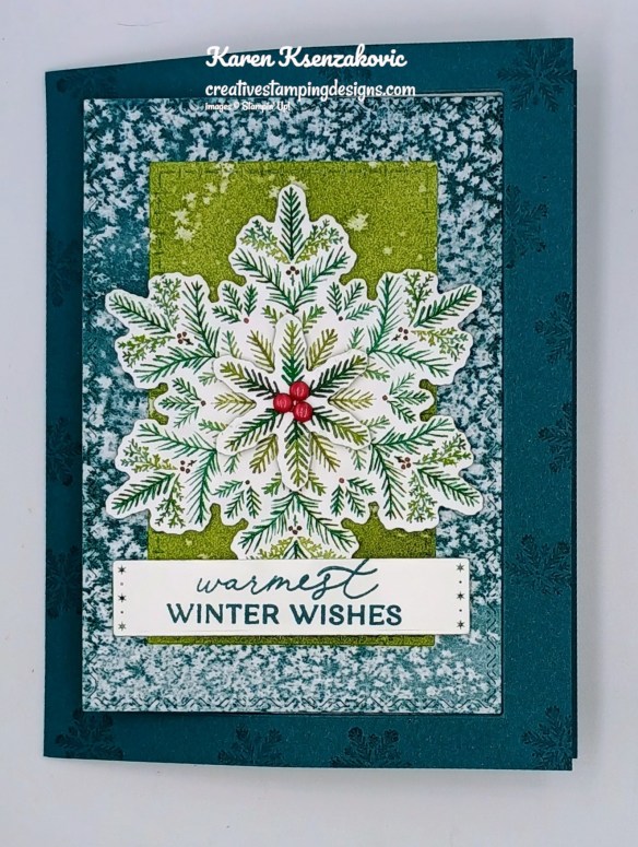 Stampin' Up! Delicate Pines Interlocking Z Fold 2 creativestampingdesigns.com