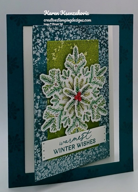 Stampin' Up! Delicate Pines Interlocking Z Fold 4 creativestampingdesigns.com