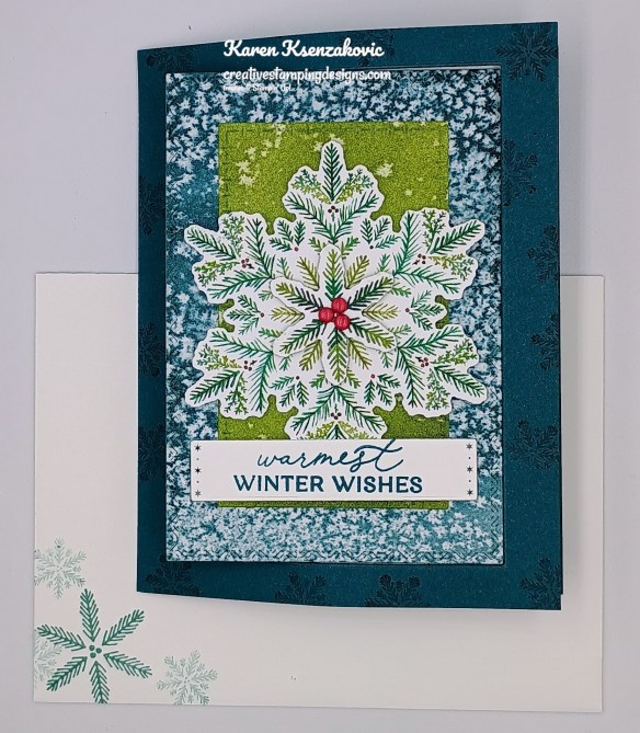 Stampin' Up! Delicate Pines Interlocking Z Fold 7 creativestampingdesigns.com