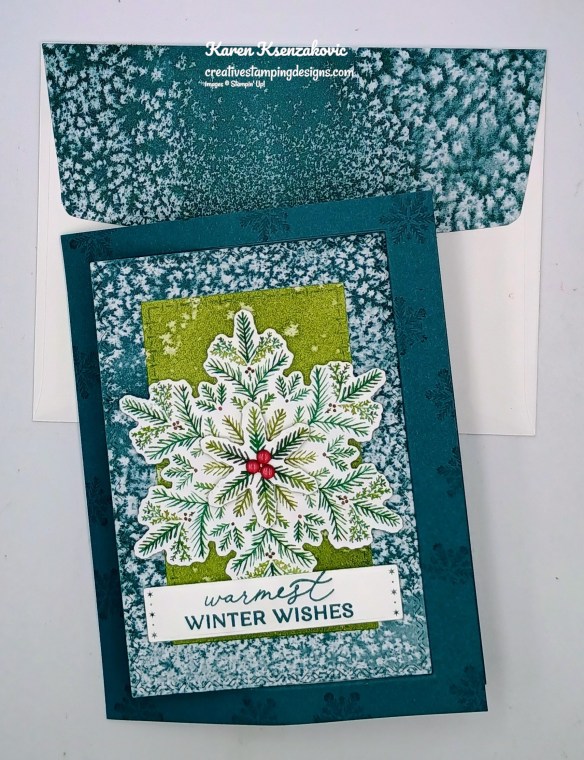 Stampin' Up! Delicate Pines Interlocking Z Fold 8 creativestampingdesigns.com