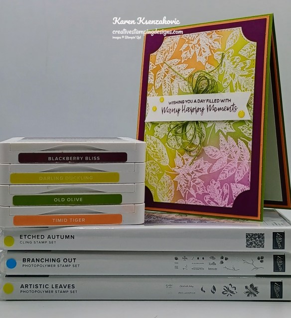 Stampin' Up! Etched Autumn Embossed 1 creativestampingdesigns.com