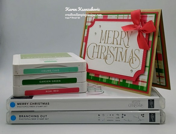 Stampin' Up! Merry Christmas CAS 1 creativestampingdesigns.com