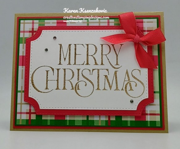Stampin' Up! Merry Christmas CAS 2 creativestampingdesigns.com