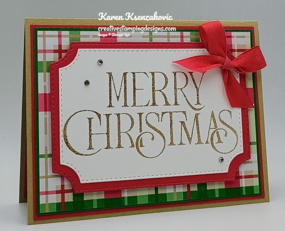 Stampin' Up! Merry Christmas CAS 3 creativestampingdesigns.com