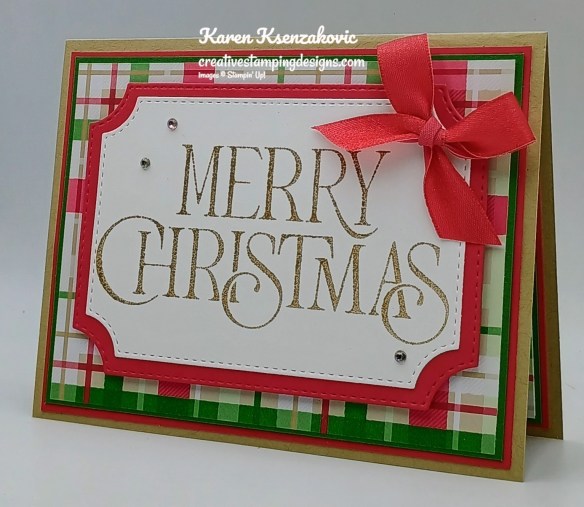 Stampin' Up! Merry Christmas CAS 4 creativestampingdesigns.com