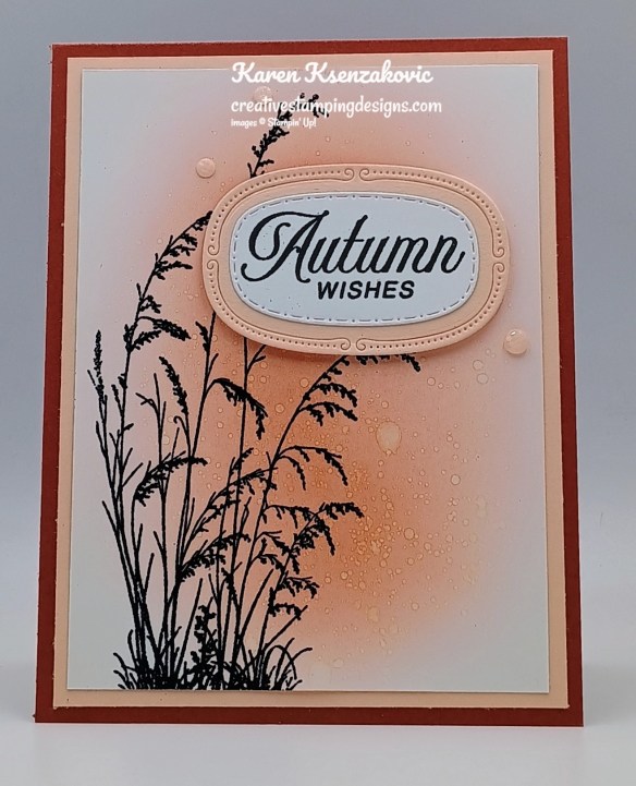 Stampin' Up! Prairie Grass CAS 2 creativestampingdesigns.com