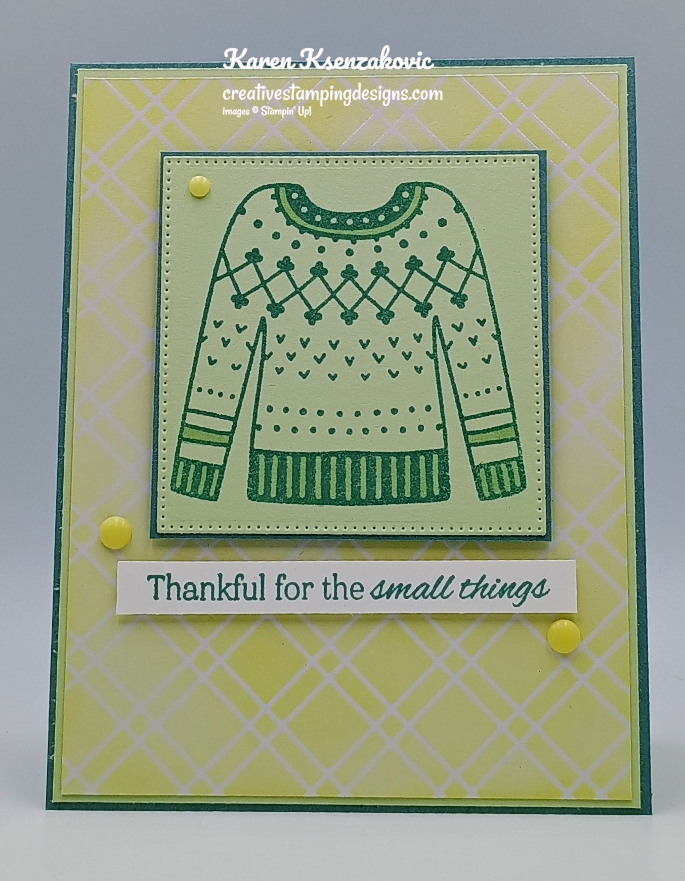 Stampin' Up! Stay Warm Friendship | Creative Stamping Designs