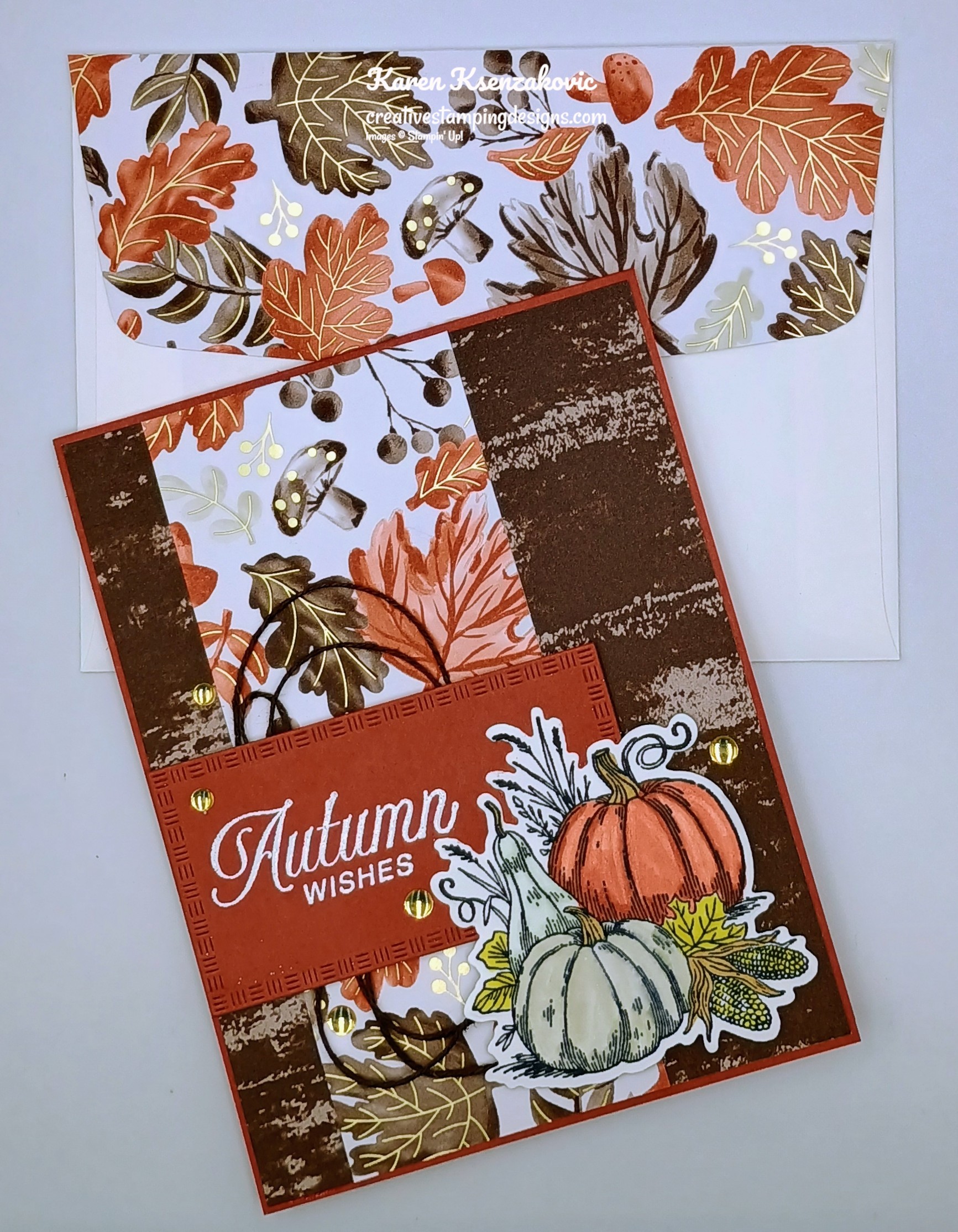 Stampin’ Up! Amber Autumn for The Card Concepts | Creative Stamping Designs