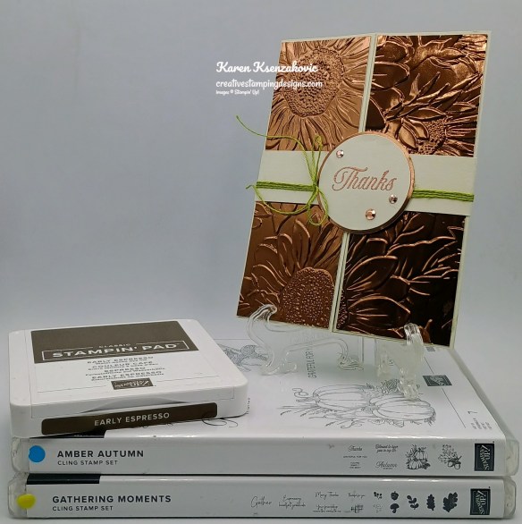 Stampin' Up! Amber Autumn Sunflower 1 creativestampingdesigns.com