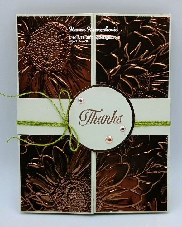 Stampin' Up! Amber Autumn Sunflower 2 creativestampingdesigns.com