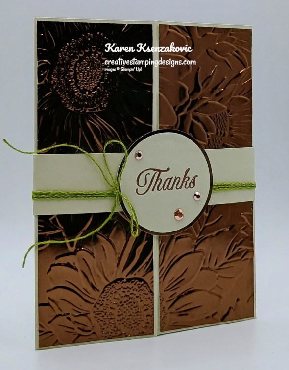 Stampin' Up! Amber Autumn Sunflower 3 creativestampingdesigns.com