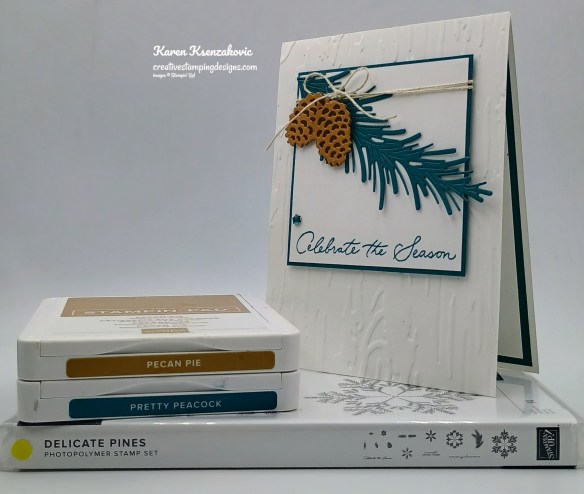 Stampin' Up! Delicate Pines CAS 1 creativestampingdesigns.com