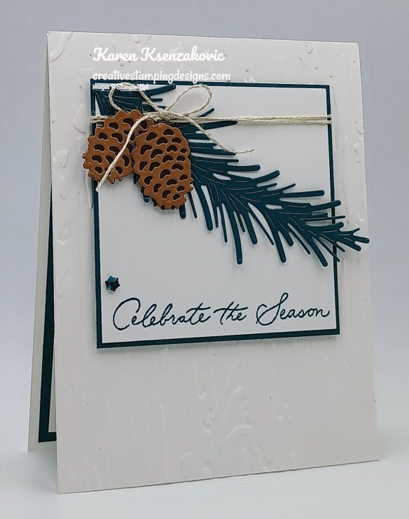 Stampin' Up! Delicate Pines CAS 3 creativestampingdesigns.com
