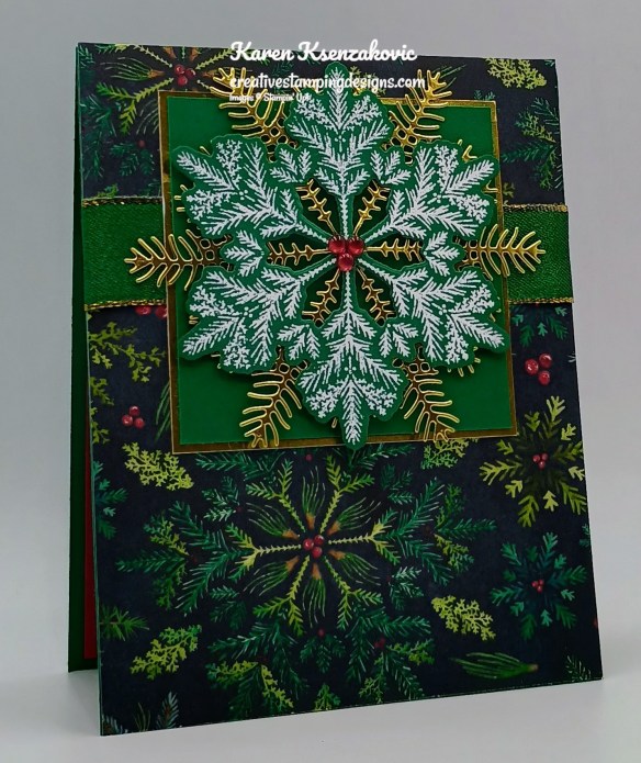 Stampin' Up! Delicate Pines in Shaded Spruce 3 creativestampingdesigns.com