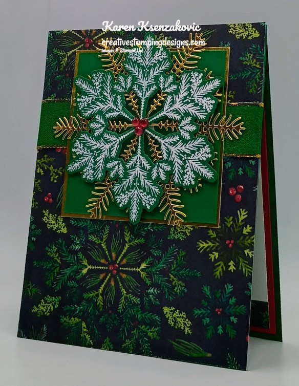 Stampin' Up! Delicate Pines in Shaded Spruce 4 creativestampingdesigns.com