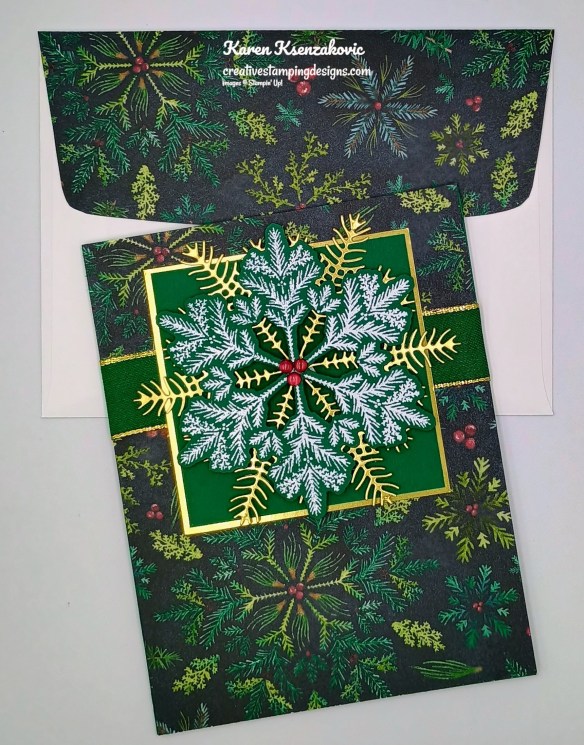 Stampin' Up! Delicate Pines in Shaded Spruce 7 creativestampingdesigns.com