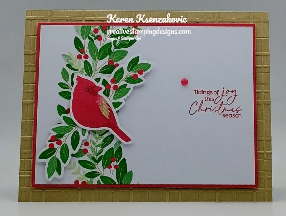 Stampin' Up! Joyful Tidings CAS 2 creativestampingdesigns.com