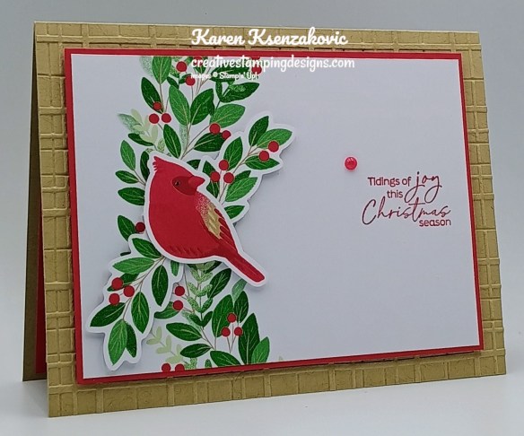 Stampin' Up! Joyful Tidings CAS 4 creativestampingdesigns.com