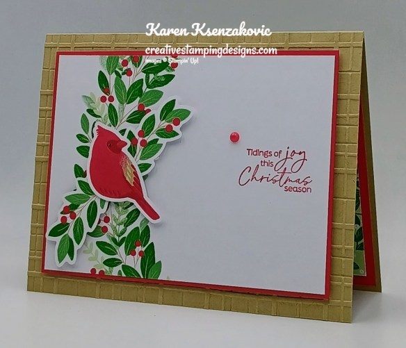 Stampin' Up! Joyful Tidings CAS 3 creativestampingdesigns.com