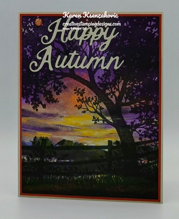 Stampin' Up! Peaceful View CAS 2 creativestampingdesigns.com