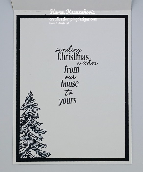 Stampin' Up! Pine Tree Trimmings in Black & White 5 creativestampingdesigns.com