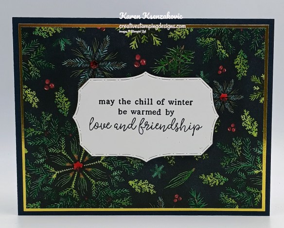 Stampin' Up! Snowflake Kisses Fun Fold 2 creativestampingdesigns.com