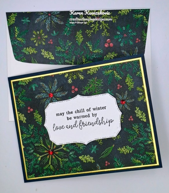 Stampin' Up! Snowflake Kisses Fun Fold 8 creativestampingdesigns.com