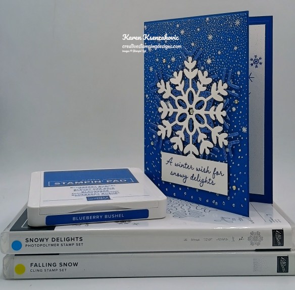 Stampin' Up! Snowy Delight Falling Snow 1 creativestampingdesigns.com