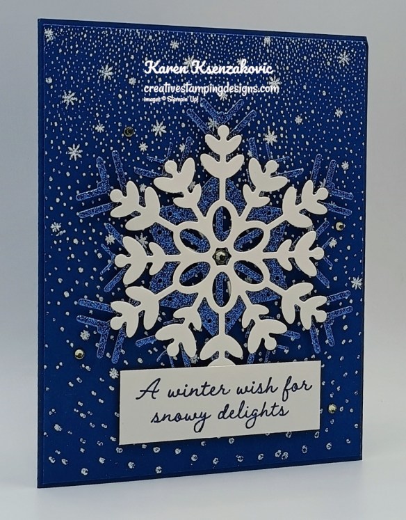 Stampin' Up! Snowy Delight Falling Snow 3 creativestampingdesigns.com