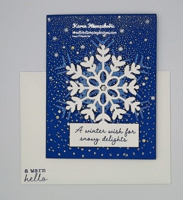 Stampin' Up! Snowy Delight Falling Snow 6 creativestampingdesigns.com