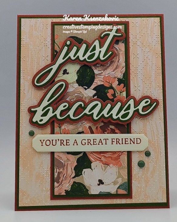 Stampin' Up! Words of Beauty Friendship 2 creativestampingdesigns.com