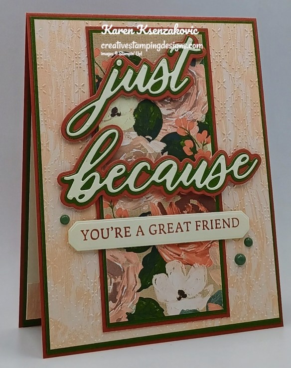 Stampin' Up! Words of Beauty Friendship 3 creativestampingdesigns.com