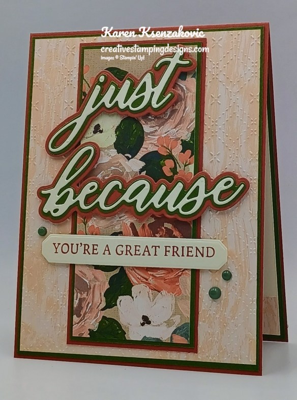 Stampin' Up! Words of Beauty Friendship 4 creativestampingdesigns.com
