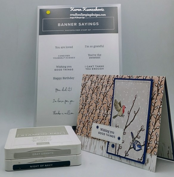 Stampin' Up! Banner Sayings CAS 1 creativestampingdesigns.com