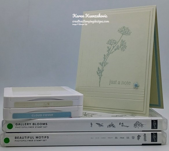 Stampin' Up! Gallery Blooms CAS 1 creativestampingdesigns.com