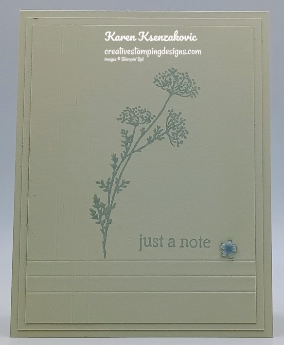 Stampin' Up! Gallery Blooms CAS 2 creativestampingdesigns.com