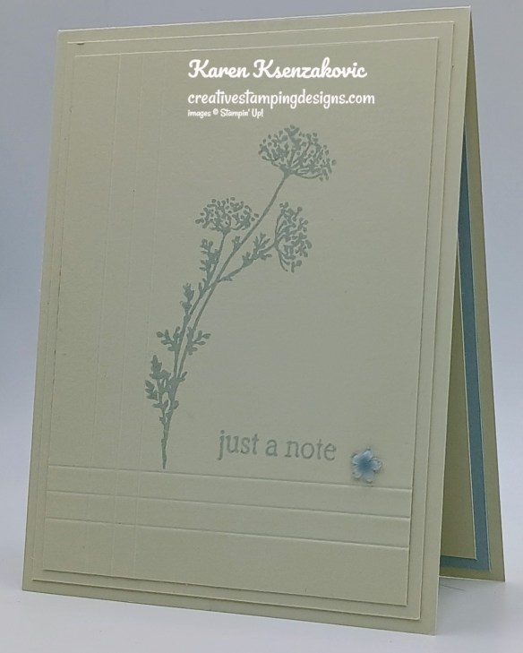 Stampin' Up! Gallery Blooms CAS 4 creativestampingdesigns.com