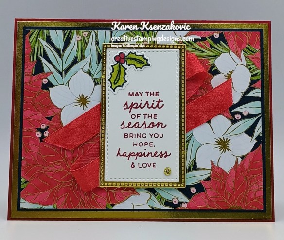 Stampin' Up! Jolly Holly CAS 2 creativestampingdesigns.com