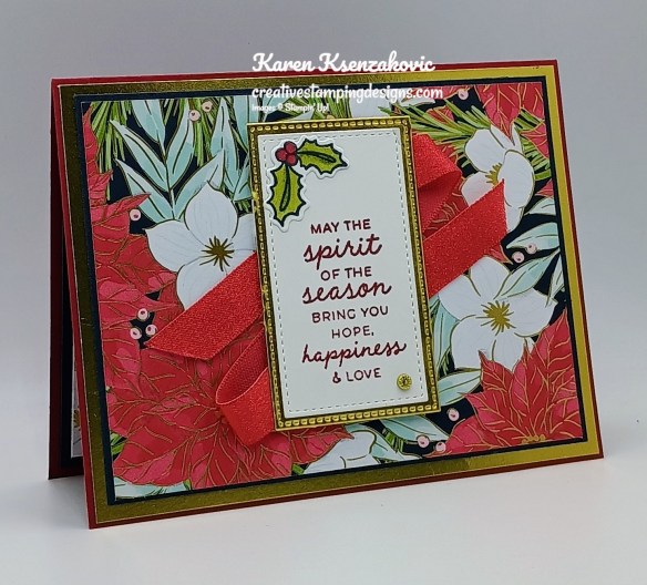 Stampin' Up! Jolly Holly CAS 3 creativestampingdesigns.com