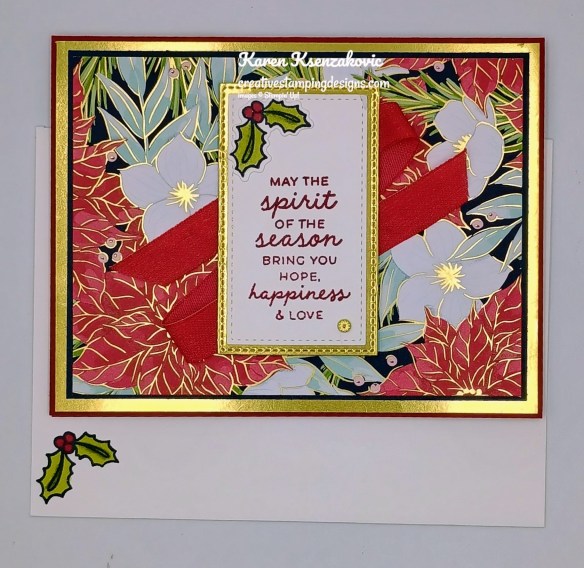 Stampin' Up! Jolly Holly CAS 6 creativestampingdesigns.com