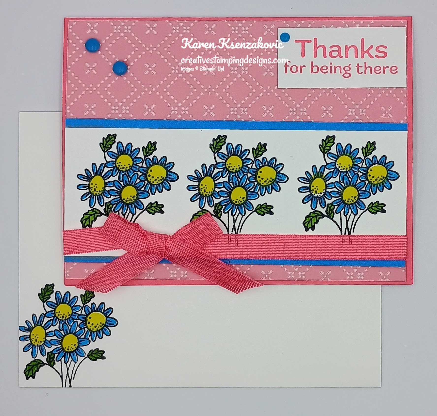 Stampin' Up! Pop-Up! Petals Thanks | Creative Stamping Designs