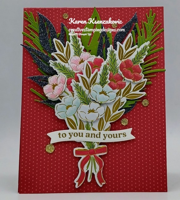 Stampin' Up! Words For The Season Christmas Greenery 2 creativestampingdesigns.com