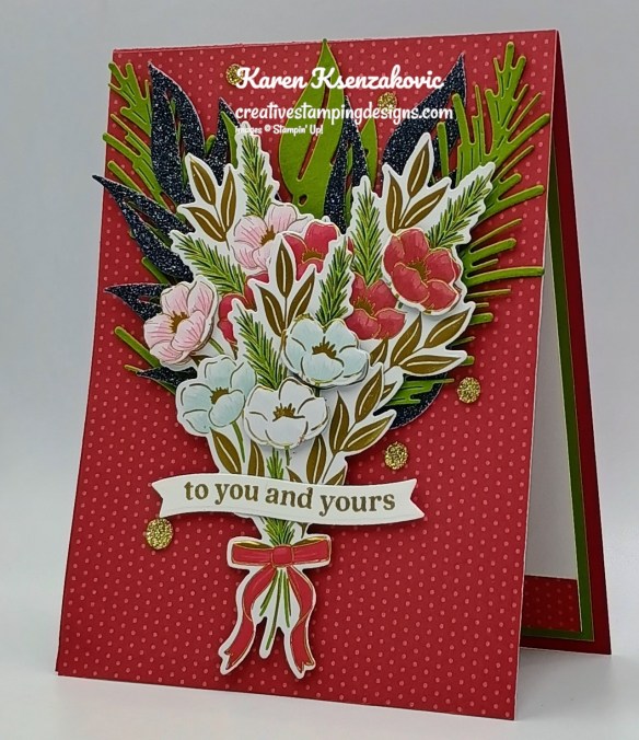 Stampin' Up! Words For The Season Christmas Greenery 4 creativestampingdesigns.com