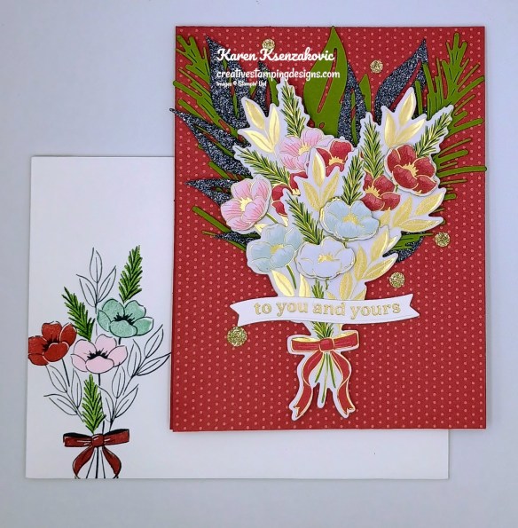 Stampin' Up! Words For The Season Christmas Greenery 6 creativestampingdesigns.com